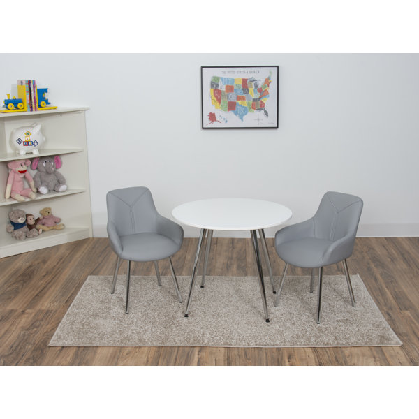 Isabelle & Max™ 3 Piece Kids Round Table And Two Chair Set & Reviews